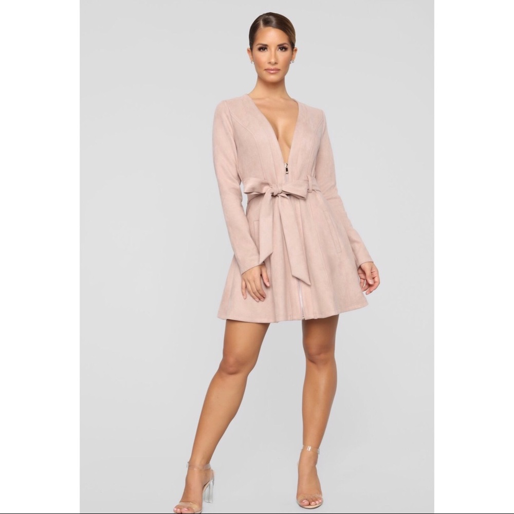 NWT SUEDE DRESS /COAT